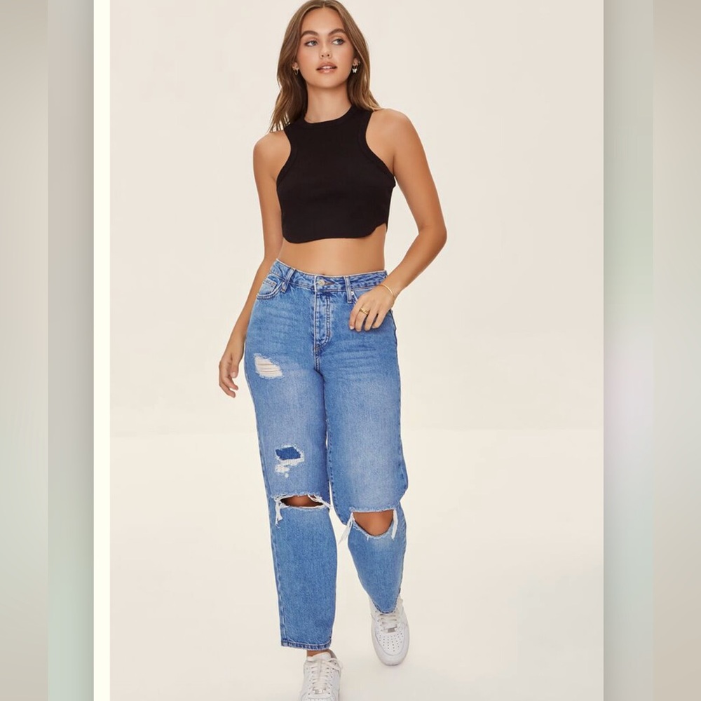 Forever 21 Premium Baggy Boyfriend Jeans